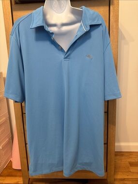 Tommy Bahama Blue Short-Sleeve Polo